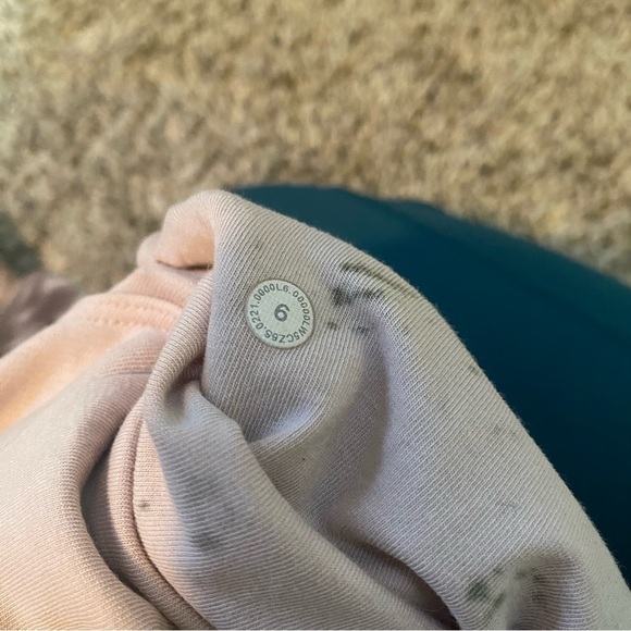 Lululemon Warm Down Jogger 28" in Marble Dye Silky French Press Pink Sz 6 - Picture 8 of 16